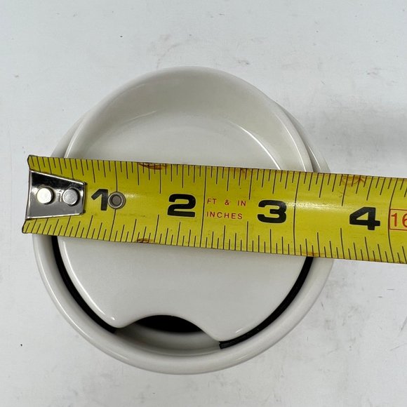 (SOLD)Starbucks Coffee White Porcelain and Gold Graphic Mug w/ Lid and Box - Picture 11 of 12